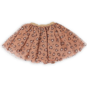 Falda Tutú para Niña, Falda Corta de Ballet con Volantes de Malla, Falda Tutú con Estampado de Leopardo - Product Image 1
