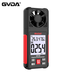 Anemómetro Digital GVDA GD155, Medidor de Velocidad del Viento Portátil con Pantalla LCD Retroiluminada, Medidor de Temperatura y Humedad - Product Image 1