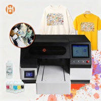 Imprimantes à jet d'encre numérique à tête Epson I3200 industrielles à grande vitesse, machine d'impression textile numérique avec presse à chaud, écran d'ordinateur