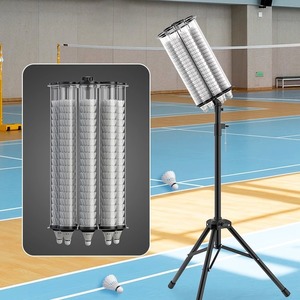 Collecteur de balles de badminton Idibao, support trépied métallique à fréquence réglable pour terrains d'entraînement - Product Image 1