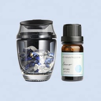 Diffuseur d'arômes de voiture à clip pour grille d'aération, design élégant, en pierre de cristal, parfum longue durée, huile essentielle naturelle, capacité 8 ml