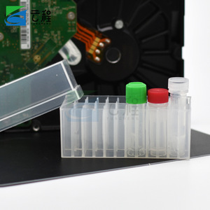 Boîte à tubes de cryopréparation en plastique, 12 compartiments transparents pour tubes de 1,5 à 1,8 ml - Product Image 1