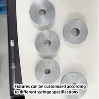Testeur de force du piston de seringue à commande informatique pour machine d'essai universelle (UTM)