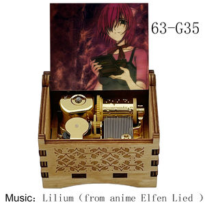 Boîte à musique à manivelle Anime Elfen Lied, chanson Lilium, boîte à musique dorée Sankyo, jouet pour amis, cadeau d'anniversaire pour filles - Product Image 6