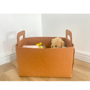 Có thể gập lại cảm thấy giỏ lưu trữ với thực hiện xử lý cho phòng ngủ/văn phòng/Vườn Ươm linh hoạt giặt và đồ chơi tổ chức - Product Image 5