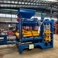 Machine de moulage de blocs de béton hydraulique entièrement automatique QT4-15, équipement multifonctionnel pour la fabrication de briques creuses et pleines