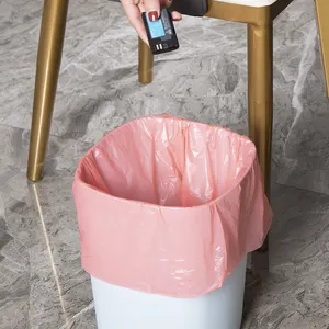 平顶工厂供应商定制粉色平口Wast中型垃圾袋