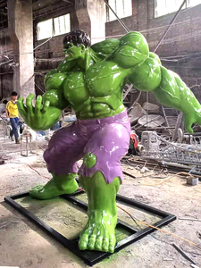 Statua di <span class=keywords><strong>Hulk</strong></span> a Grandezza Naturale in Resina, Scultura in Fibra di Vetro di Personaggio Muscoloso di Film di Supereroi Famosi per Decorazione d'Interni - Product Image 2