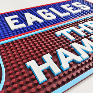 Custom Printed <b>Silicone</b> PVC Bar Runner Rubber Pub Mat Beer Spill <b>Pad</b> Rail Mat Drip Tray Non Slip Service Mat Table Coaster - Product Image 6