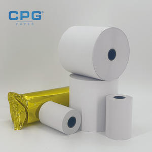 Papel Térmico para Recibos de Efectivo, Blanco y Liso, 57*50 mm, 70 g/m², Rollo de Papel para Dispositivos de Control de Entrada en Estacionamientos, Precio de Fábrica - Product Image 1