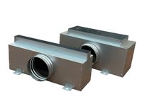 Diffuseur linéaire industriel moderne en aluminium pour CVC avec boîtier de plénum et barre de flux invisible pour une ventilation efficace des bureaux et des espaces publics