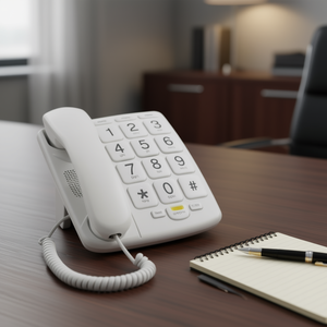 Téléphone de bureau filaire SUNING 8437015698106 avec haut-parleur et fonction de mise en attente pour usage professionnel - Product Image 3