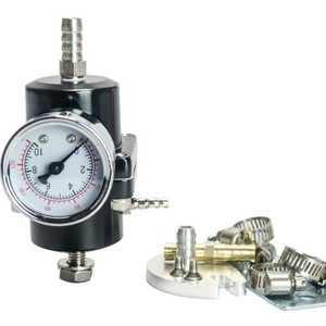 Régulateur de pression de carburant Poyracing avec jauge en aluminium rouge pour mise à niveau du turbo de voiture 7451 - Product Image 3