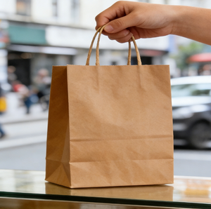 Durable 130gsm Kraft <b>Paper</b> Bags for Daily Shopping Retail Business Takeaway Kraft <b>Paper</b> Bag - Product Image 2