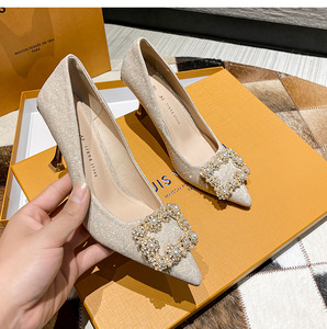 Calzado De Mujer Rhinestone Slipper Pumps Sexy and Elegant 2025 Heels for Women - Product Image 5