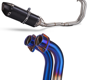 Sistema de Escape Completo para <span class=keywords><strong>Yamaha</strong></span> R25 R3 MT-03 2021-2024, Acero Inoxidable/Titanio, Ajuste Directo con Tornillos - Product Image 4