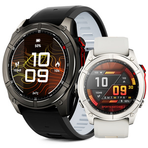 Reloj Inteligente HD F8 Pro, Resistente al Agua 5ATM, Linterna, Brújula, Llamadas por Bluetooth para Deportes al Aire Libre, Batería de 530 mAh, Pantalla AMOLED de 1.43 Pulgadas - Product Image 1
