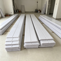 Panel de Techo de PVC Blanco al por Mayor, Panel Decorativo Impermeable para Techo y Pared Interior