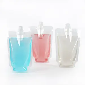 新款透明水果蜜饯喷口袋，用于水填充和封盖塑料果冻袋