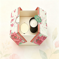 Boîte cadeau en carton kraft rigide biodégradable de forme hexagonale mate avec logo personnalisé, recyclable et durable, vente en gros de luxe