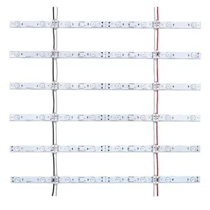 SMD3030 12Leds Mỗi Mét Led Lưới Trở Lại Ánh Sáng 3030 Module Bar 12V Cứng Nhắc Led Strip Ánh Sáng Với Lens Khuếch Tán Phản Xạ