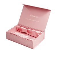 Boîte cadeau en papier satiné populaire, emballage recyclable, emballage magnétique, boîte rigide, logo personnalisé, boîte cadeau en carton magnétique pour cosmétiques