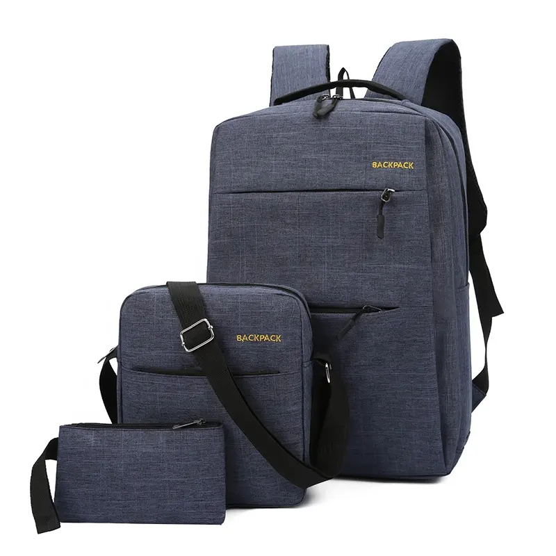 Fashion wholesale Waterproof Nylon 3 pcs set 2020 Backpacks bag man back laptop bags backpack for kids girls boys