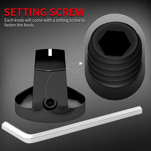 Kenop Kontrol Audio Gitar Plastik 6.35MM Diameter Lubang Poros <span class=keywords><strong>D</strong></span> 15MM*19MM Davies 1510 Clone dengan Berbagai Warna - Product Image 4