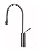 Robinet de cuisine minimaliste en laiton pour évier îlot, avec douchette extractible, pivotant, pour eau chaude et froide, idéal pour le lavage des légumes