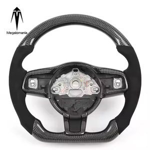 Volante de coche de fibra de carbono <span class=keywords><strong>Real</strong></span> para <span class=keywords><strong>Jaguar</strong></span> XF F-type f-pace E Pace XE volante soporte duradero Color personalizable - Product Image 1