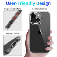 Coque de téléphone portable antichoc, Support antichute, charge sans fil, cristal transparent, étui étanche pour iPhone 12 13 mini Pro Max