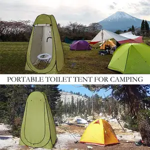 Pop Up tente de confidentialité Portable tente de douche extérieure Camp toilette vestiaire Pod, abri de pluie tente de douche gonflable