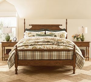 French <b>White</b> Carved Four-Poster <b>Bed</b>, Retro Relief Headboard Solid <b>Wood</b> Princess <b>Bed</b> for Luxury Master Bedroom - Product Image 2