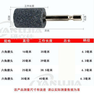 Wholesale Hexagonal Shank Electric <b>Drill</b> Bit Brown Corundum Air Screwdriver Grinding Wheel <b>Polishing</b> Metal Tool - Product Image 3