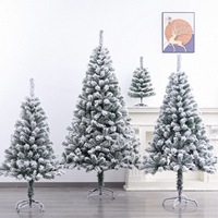 NINI Arbre de Noël artificiel sur pied avec lumières LED, en velours, décoration d'intérieur de haute qualité