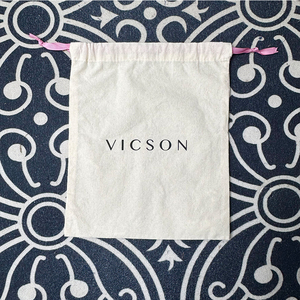 Sac à poussière en toile de coton biodégradable et personnalisable, imprimé à l'écran, avec cordon de serrage, respectueux de l'environnement - Product Image 2
