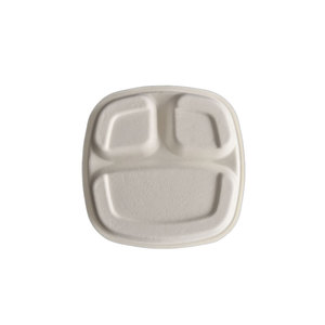 <span class=keywords><strong>Assiette</strong></span> en papier jetable de bonne qualité alimentaire <span class=keywords><strong>assiette</strong></span> à bagasse profonde à <span class=keywords><strong>3</strong></span> <span class=keywords><strong>compartiments</strong></span> <span class=keywords><strong>avec</strong></span> <span class=keywords><strong>couvercle</strong></span> sans danger pour le réfrigérateur pour le service des aliments - Product Image 6