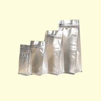Sacs de café bleu en stock prêt 500ml Sacs de machine de remplissage de café Sacs de café transparents Mate Frost