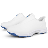 Chaussures de golf imperméables pour hommes, dernières tendances, haute qualité, fabrication sur mesure, style slip-on avec fermeture éclair.