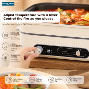 Marmite électrique multifonction 5L avec double contrôle de température, pot Yin-Yang antiadhésif, vente en gros OEM - Product Image 2