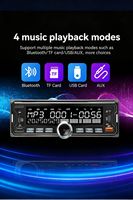 Reproductor MP3 para Auto 7388 de Alta Potencia con 6 Canales RCA, Radio Estéreo, Pantalla LCD, Doble USB, FM, BT, TF, Autoradio