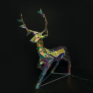 Commercial Christmas Decorations Colorful <strong>Reindeer</strong> Display <strong>Light</strong> Frame Deer Family Motif <strong>Light</strong> Indoor Outdoor Decor <strong>Light</strong> - Product Image 4