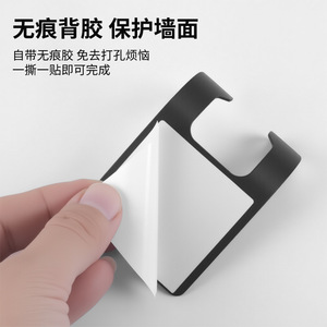 No-Drill Razor <b>Hook</b> Stainless Steel Wall-Mounted <b>Adhesive</b> Bathroom Kitchen Minimalist Design Easy Installation - Product Image 3