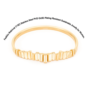 Fashion <b>Bangle</b> 316L Stainless Steel PVD Gold Plating Resistant Sustainable Jewelry <b>for</b> Women - Product Image 2