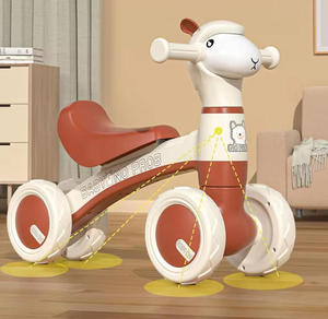 Coches de juguete para niños de 1 a 6 años, sin pedales, con 4 ruedas, accionados con el pie, para exteriores, patinete de equilibrio para niños - Product Image 6