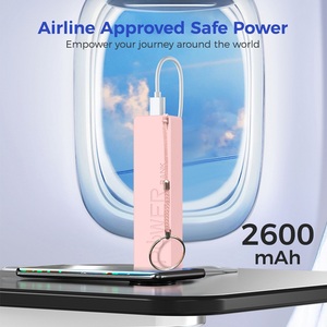 Quà Tặng Khuyến Mãi Biểu Tượng Tùy Chỉnh Du Lịch Túi Xách Tay Dây Buộc Keychain Điện Thoại Di Động Sạc USB Loại C Ngân Hàng Điện Giveaway Mini - Product Image 6