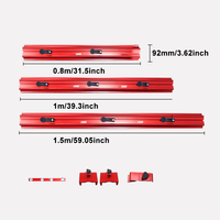 MUFASHA Coupe-carreaux portable de qualité industrielle avec rail de guidage rouge, machine de découpe manuelle et électrique pour dalles, céramique et porcelaine 800 mm