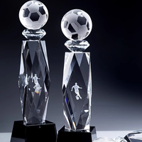 Trofeo de Cristal con Forma de Jugador de Fútbol, Torre de Cristal, Premio de Béisbol, Tenis, Golf, Bola de Cristal, Trofeo Hecho a Mano