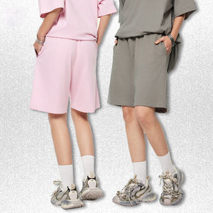 Shorts de sport à séchage rapide SS3271 du fabricant, 280 grammes, mélanges de coton, couleur unie, teinture unie, pour hommes et femmes, service OEM - Product Image 4