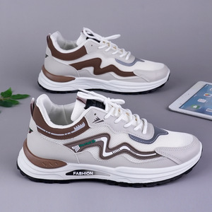 Chaussures pour hommes respirantes en maille ajourée, décontractées, à semelle souple, antidérapantes, légères, confortables et durables, chaussures de sport et de course à plateforme - Product Image 2